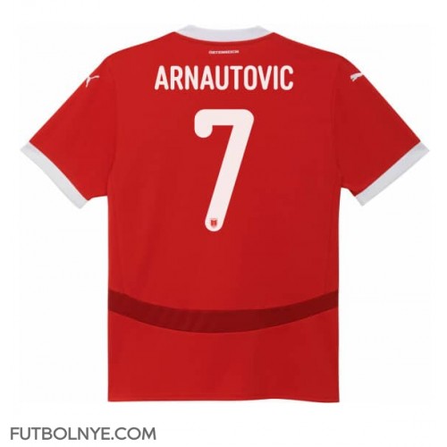 Camiseta Austria Marko Arnautovic #7 Primera Equipación Eurocopa 2024 manga corta